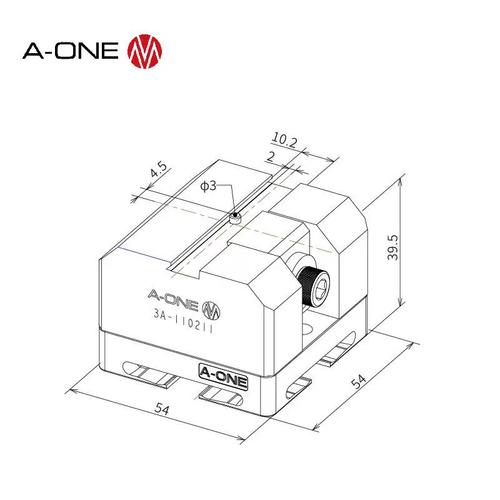a-one金属切削加工燕尾夹具r12 机床五面加工r型接口工件夹持工具
